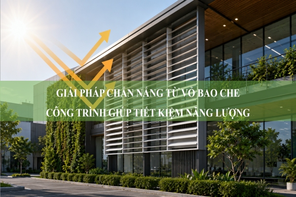 Giải pháp chắn nắng từ vỏ bao che công trình: Hướng đi cho kiến trúc tiết kiệm năng lượng